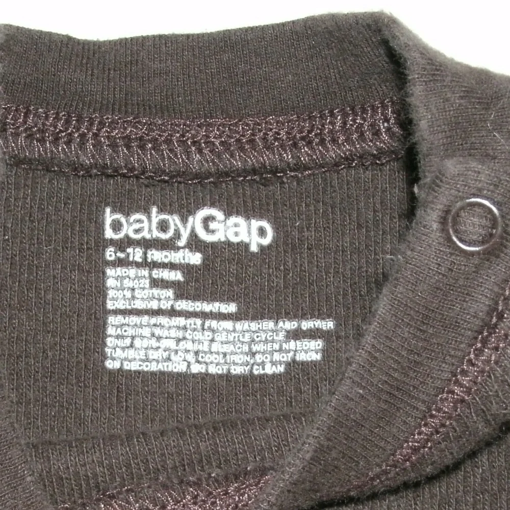 Gap Boys Bodysuit Brown Camp Tent 6-12 Months Elbow Patch Baby One Piece